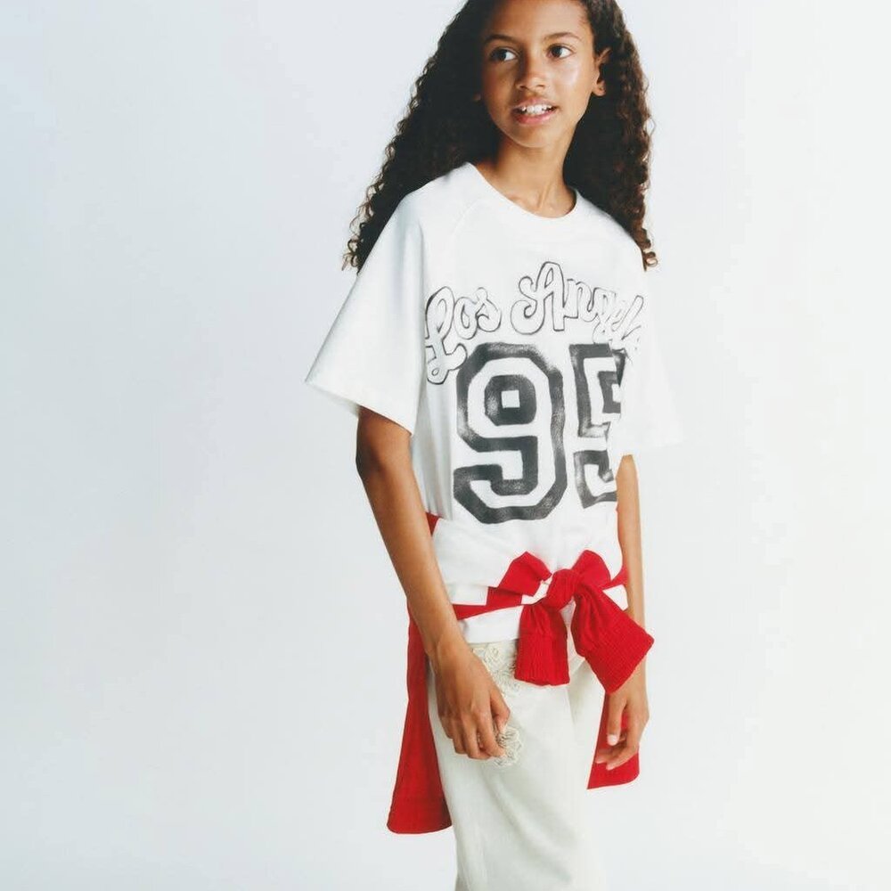 Zara Girls Rugby Spray T-Shirt